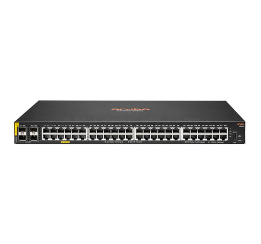 Aruba 6000 48G | Managed L3 Switch | 48x Gigabit PoE+ | 4x SFP | 370W PoE-budget | 1U Rackmount - Matmuis