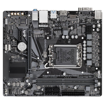 GIGABYTE H610M H V3 DDR4 | Socket LGA 1700 | Intel H610 Express | 2xDDR4 | Micro ATX | Moederbord - Matmuis - Matmuis