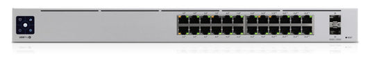 Ubiquiti Networks UniFi Pro | Managed L2/L3 Switch | 24 Poorten | Gigabit Ethernet (10/100/1000 Mbps) | PoE | 1U Rackmount | Zilver - Matmuis