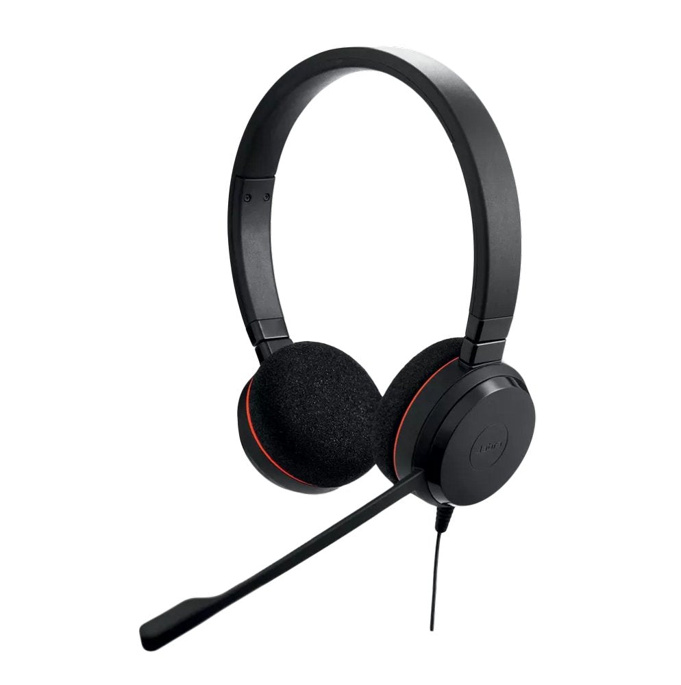 Jabra Evolve 20 MS Duo | Bedrade On-ear Mono Headset | Zwart - Matmuis - Matmuis