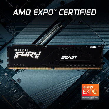 Kingston FURY Beast | 32GB 2x16GB DDR5 | 6000MHz | DIMM | CL30 | Geheugenmodule | RAM - Matmuis - Matmuis