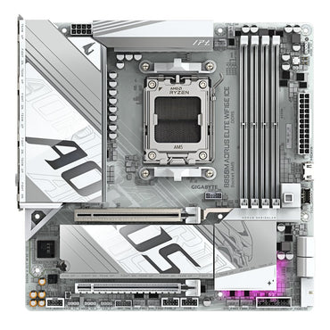 Gigabyte B850M AORUS ELITE WIFI6E ICE | Socket AM5 | AMD B850 | 4xDDR5 | Micro ATX | Moederbord - Matmuis - Matmuis