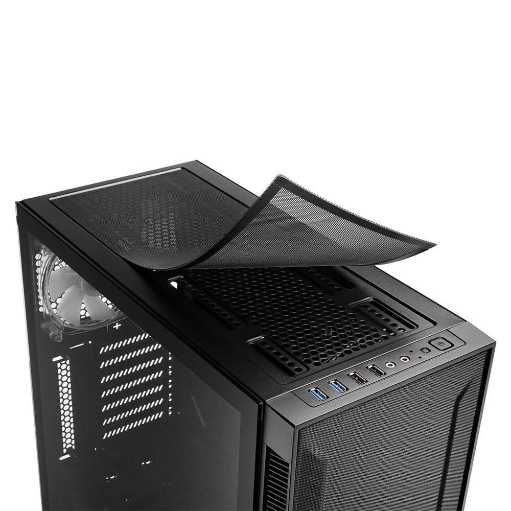Sharkoon TG6M RGB | Midi Tower Behuizing | Zwart - Matmuis