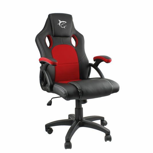 White Shark KING'S THRONE | Universele Gamestoel | Gestoffeerde Gevoerde Zitting | Zwart/Rood - Matmuis - Matmuis