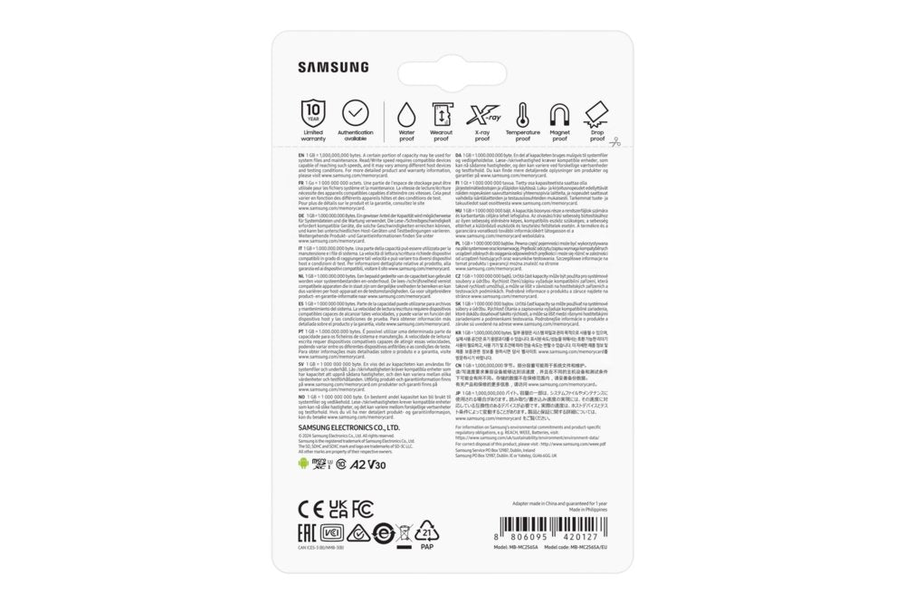 Samsung EVO Plus | MicroSDXC | 256GB | Class 10 | UHS-I U3 | Betrouwbare Opslag - Matmuis - Matmuis