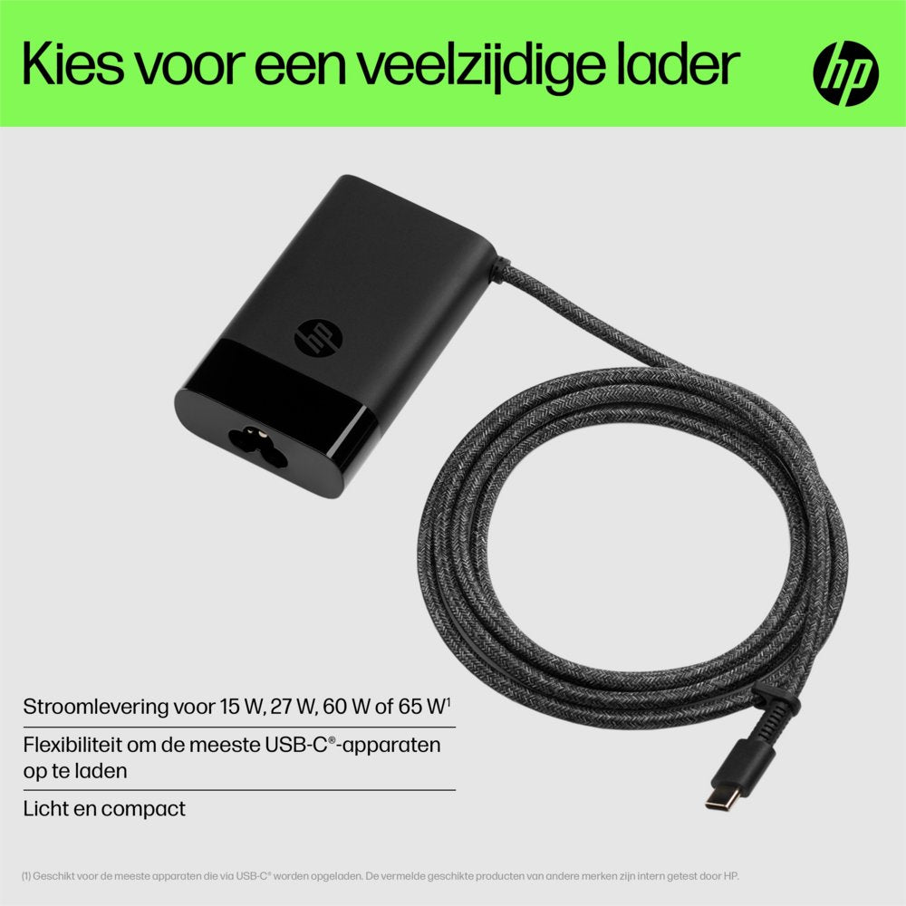 HP 671R2AA | USB-C Notebook Lader | 65 Watt - Matmuis - Matmuis