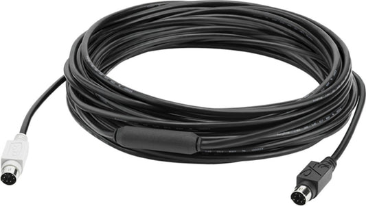 Logitech GROUP 10m Extender Cable 939-001487 | Mini-DIN-6 | Voor grote vergaderruimtes | Zwart - Matmuis - Matmuis