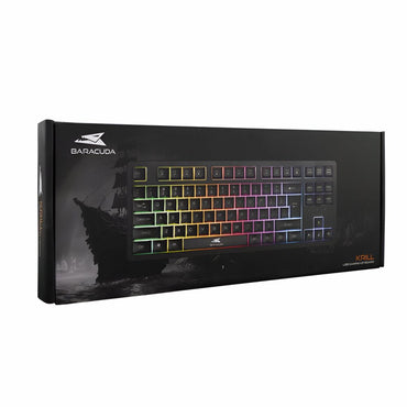 Baracuda KRILL RGB | Tenkeyless Bedraad Gaming Toetsenbord | QWERTY | Zwart - Matmuis - Matmuis