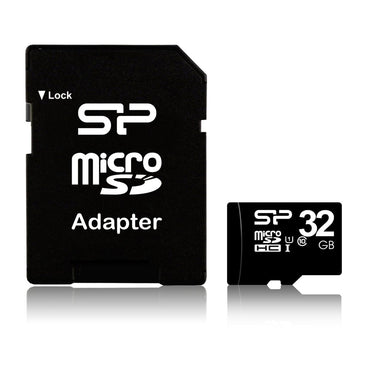Silicon Power Elite | MicroSDHC | 32GB | Class 10 | UHS-I U1 | Inclusief SD-adapter | Zwart - Matmuis