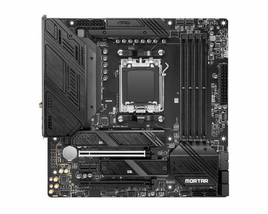 MSI MAG B650M Mortar WIFI | Socket AM5 | AMD B650 | 4xDDR5 | Micro-ATX | Moederbord - Matmuis - Matmuis