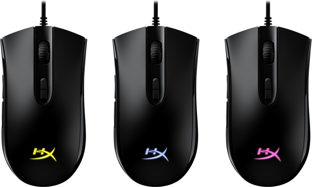 HyperX Pulsefire Core | Bekabelde Gaming Muis | Rechtshandig | USB-A | 6200 DPI | Zwart - Matmuis - Matmuis