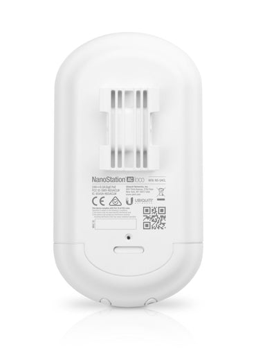 Ubiquiti airMAX NanoStation 5AC Loco | WiFi 5 Outdoor Access Point | 1000 Mbit/s | Passief PoE | Inclusief Mastmontageset - Matmuis