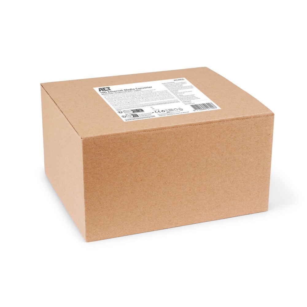 ACT AC4455 | 10G Media Converter | 10000 Mbit/s | Multimode/Single-mode | Zwart - Matmuis - Matmuis