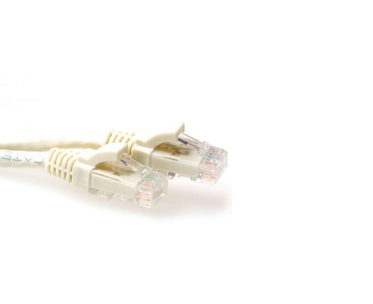 ACT UTP Cat 6A Netwerkkabel | 0,5 m | Ivoor - Matmuis - Matmuis