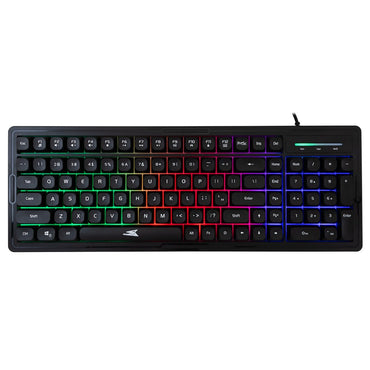 Baracuda ORCA RGB | Bekabeld Gaming Toetsenbord inclusief Muis | QWERTY | Zwart - Matmuis