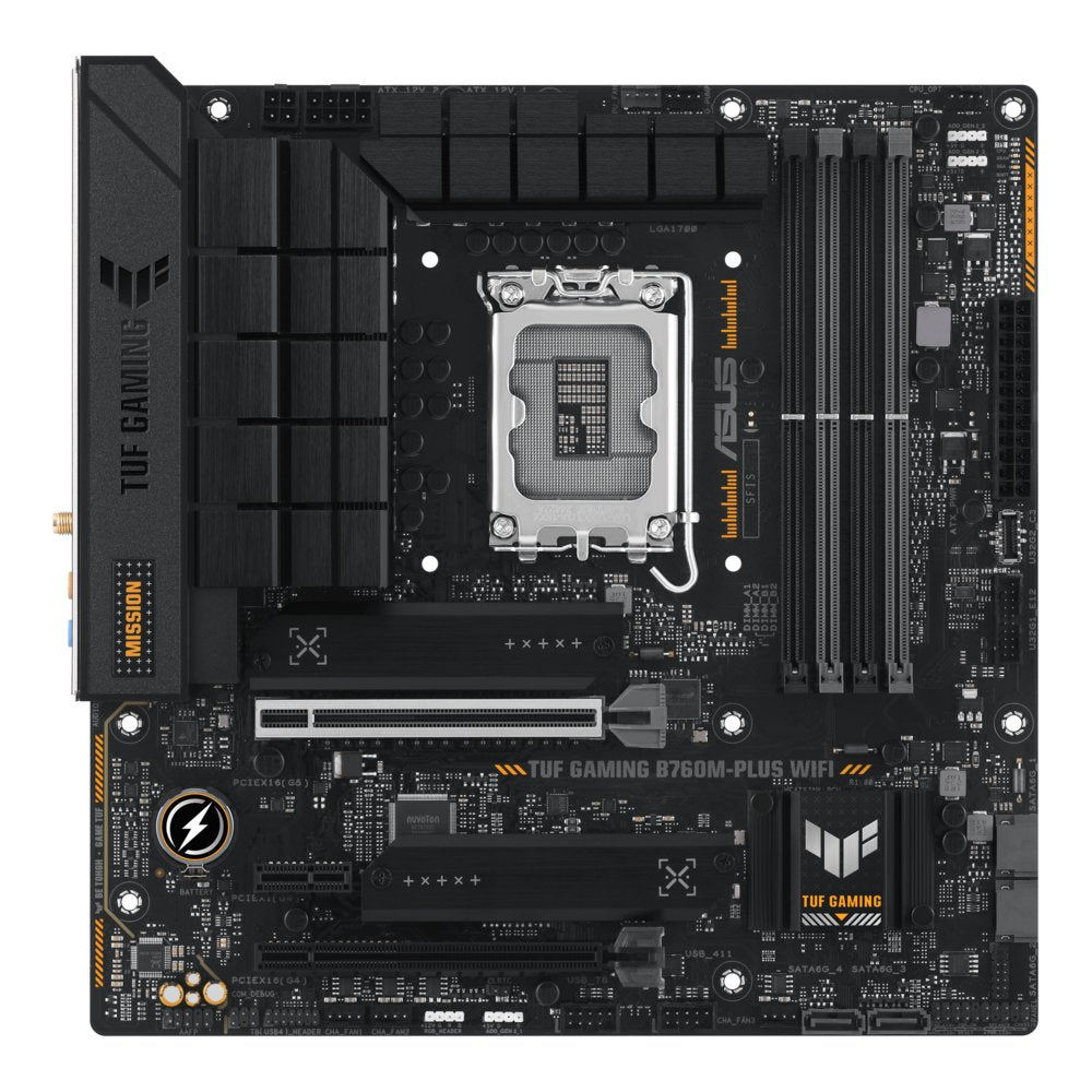 ASUS TUF Gaming B760M-Plus WIFI | Socket LGA 1700 | Intel B760 | 4xDDR5 | Micro-ATX | Moederbord - Matmuis - Matmuis