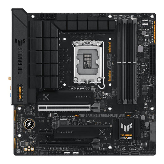 ASUS TUF Gaming B760M-Plus WIFI | Socket LGA 1700 | Intel B760 | 4xDDR5 | Micro-ATX | Moederbord - Matmuis - Matmuis