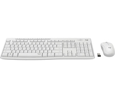QWERTZ | Logitech MK295 Wit | Draadloze Muis en Toetsenbordcombo | QWERTZ - Matmuis