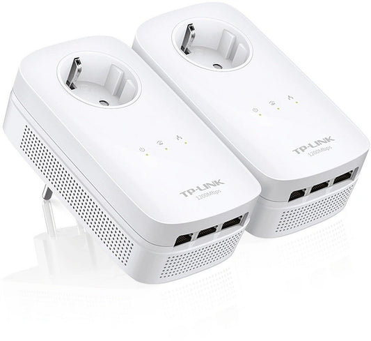 TP-Link TL-PA8030P KIT | Powerline Adapter Set | 1200 Mbps | 3x Gigabit Ethernet | Wit - Matmuis