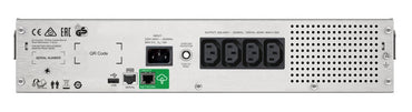 APC Smart-UPS SMC1000I-2UC | 1000 VA / 600 W | 2U Rackmount | 4x IEC C13 Stopcontacten | AVR Spanningsregeling | LCD-scherm | SmartConnect - Matmuis