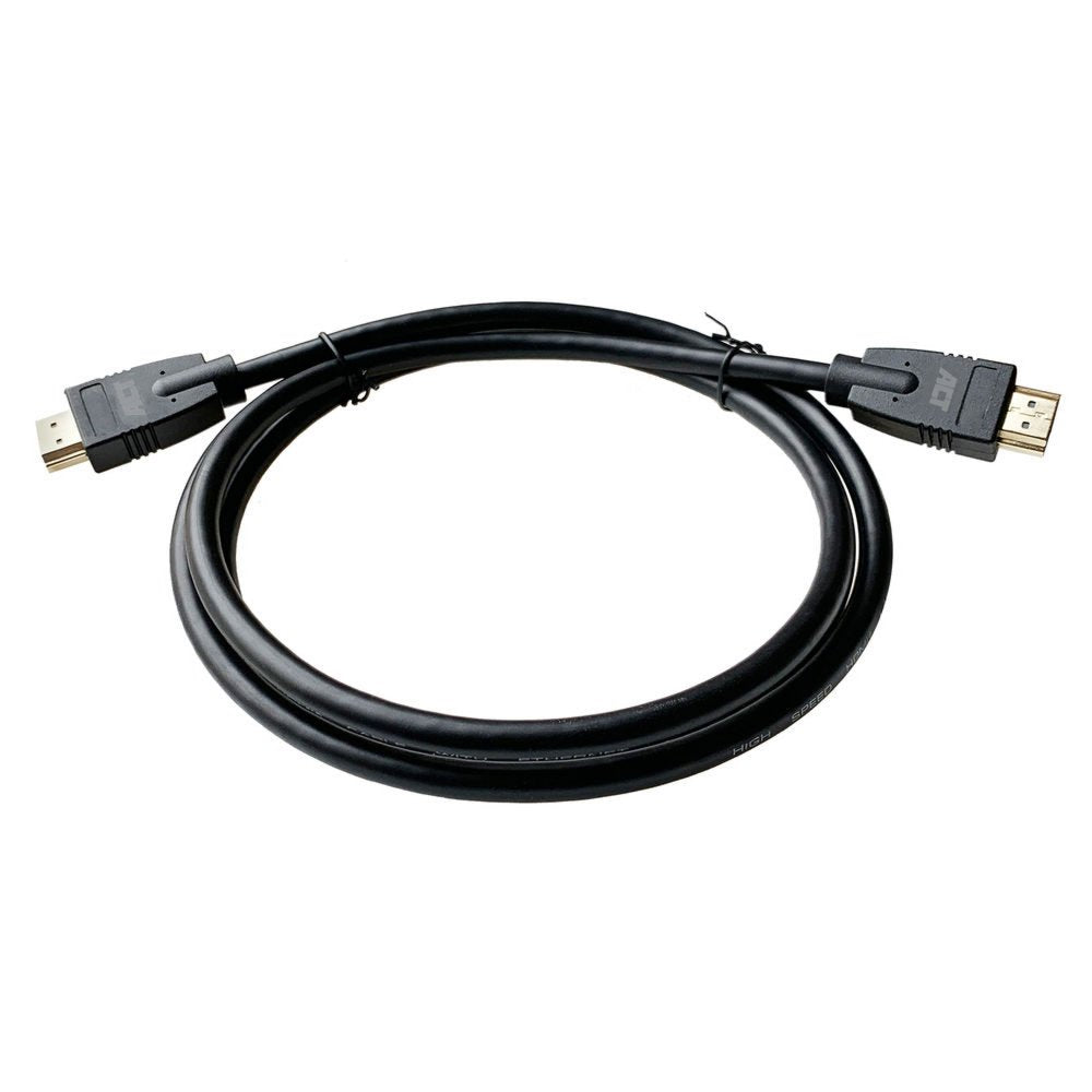 ACT AC3810 HDMI Kabel | 2 m | HDMI Type A naar Type A | Zwart - Matmuis - Matmuis