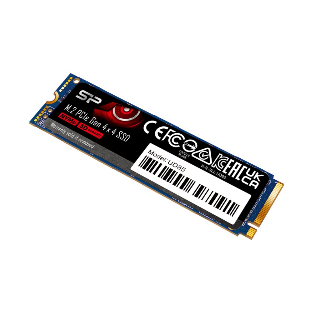 Silicon Power UD85 | 250GB NVMe SSD | M.2 Gen4 | 3.300MB/s Lezen | 1.300MB/s Schrijven