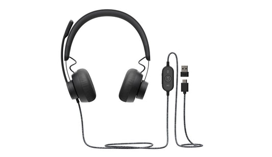 Logitech Zone | Bedrade On-ear Headset | USB-C & USB-A | Grafiet - Matmuis - Matmuis