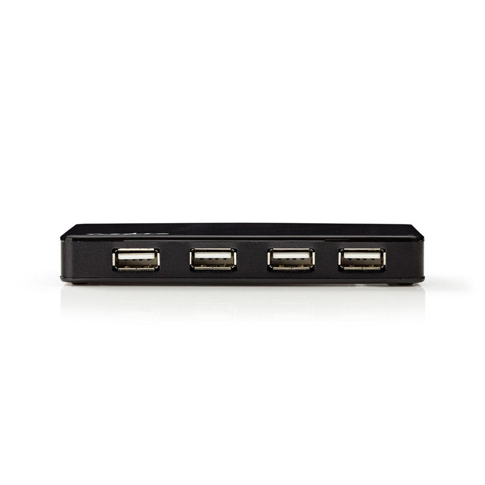 Nedis UHUBU2730BK | Interface Hub USB 2.0 | 7 poorten | Inclusief Adapter | Zwart - Matmuis
