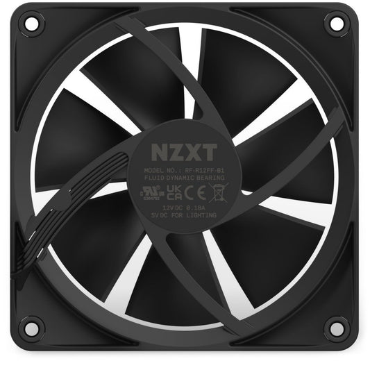 NZXT F120 RGB | 120mm Case Fan | Zwart - Matmuis