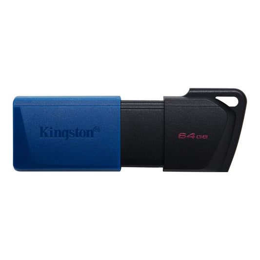 Kingston DataTraveler Exodia M | 64GB USB-A 3.2 Flash Drive | Zwart/Blauw - Matmuis - Matmuis
