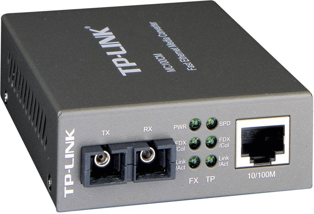 TP-Link MC100CM | Fast Ethernet Media Converter | 100 Mbit/s | Multimode | 1310 nm | Zwart - Matmuis - Matmuis