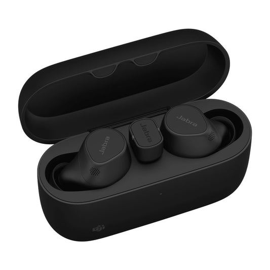 Jabra Evolve2 Buds | Draadloze In-ear Headset | Bluetooth | USB-C Oplaadcase | Zwart - Matmuis - Matmuis