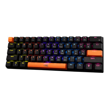 Baracuda DOLPHIN RGB 60% | Bedraad Gaming Toetsenbord | Blue Switches | Anti-Ghosting | QWERTY | Zwart - Matmuis - Matmuis