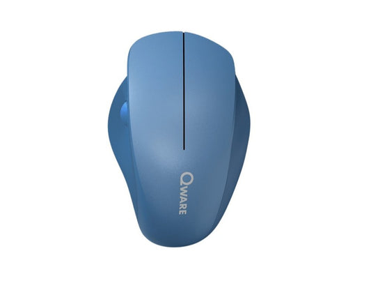Qware Luton | Draadloze Muis | Rechtshandig | RF | 1600 DPI | Blauw - Matmuis