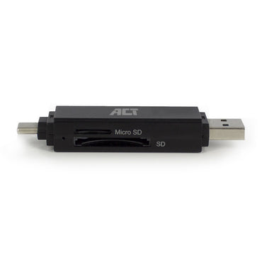 ACT AC6375 | Geheugenkaartlezer | USB 3.2 Gen 1 | Zwart - Matmuis