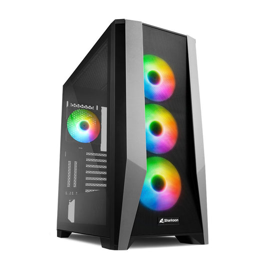 Sharkoon TG7M RGB | Midi Tower Case | Zwart - Matmuis