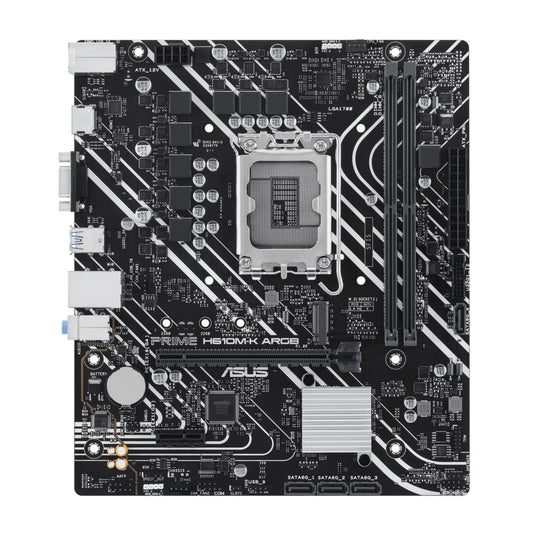 ASUS PRIME H610M-K ARGB | Socket LGA 1700 | Intel B760 | 2xDDR5 | Micro-ATX | Moederbord - Matmuis - Matmuis