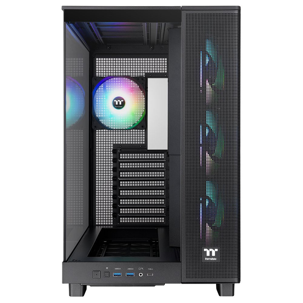 Thermaltake View 380 XL TG ARGB | Mid Tower Case | Zwart (CA-11E-00M1WN-00) - Matmuis