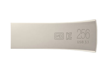 Samsung Bar Plus | 256GB USB-A 3.2 Flash Drive | tot 400 MB/s lezen | tot 110 MB/s schrijven | Zilver