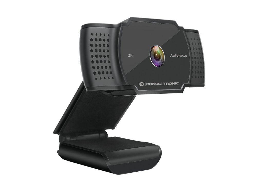 Conceptronic AMDIS02B | 2K Super HD Webcam | 5MP | 2592x1944 @30FPS | Autofocus | USB 2.0 | Ingebouwde Microfoon - Matmuis - Matmuis