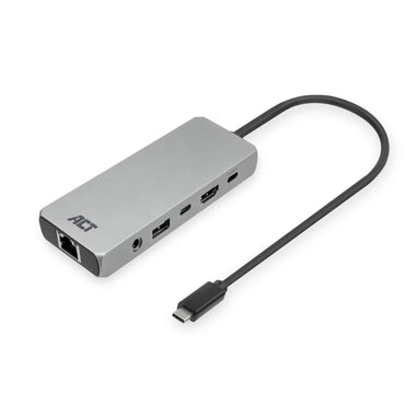 ACT AC7095 | Docking Station | USB-C | Zilver - Matmuis - Matmuis