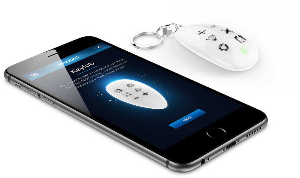 Fibaro KeyFob elektrische schakelaar Wit - Matmuis - Matmuis