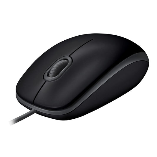 Logitech B110 Silent | Bekabelde Muis | Links- en Rechtshandig | USB-A | 1000 DPI | Zwart - Matmuis - Matmuis