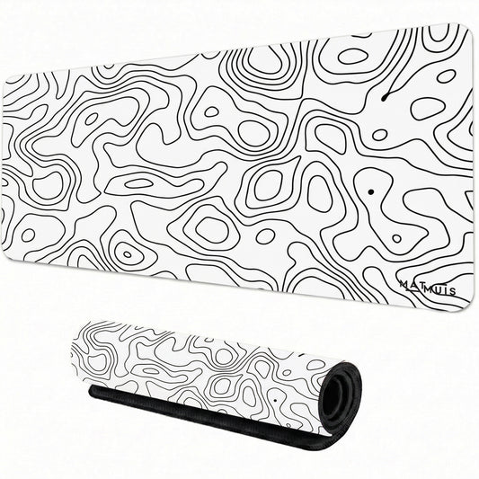 XXL Muismat | Topo Vector White | Matmuis