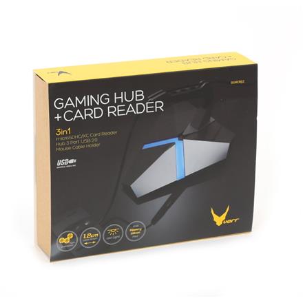VARR Gaming Mouse Bungee met 3-in-1 USB Hub en Micro SD-kaartlezer