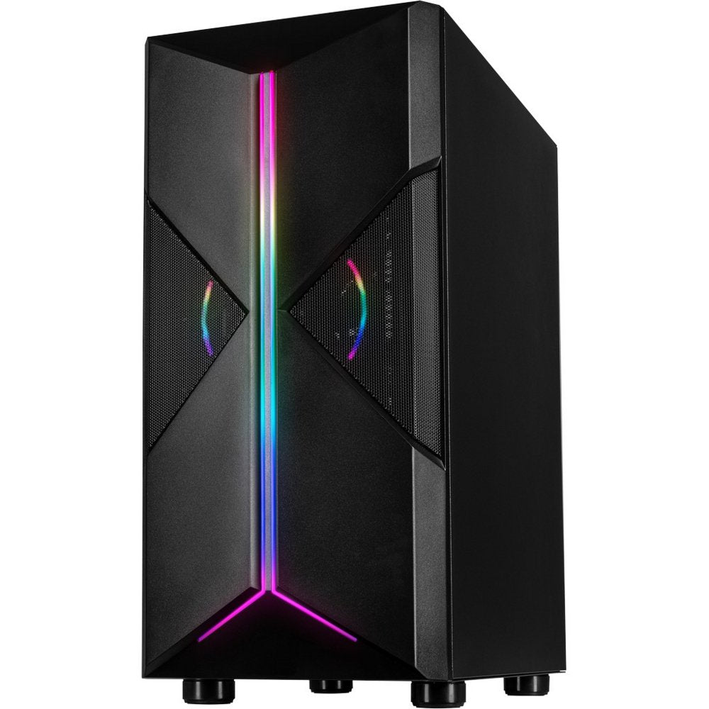 Inter-Tech IT-3306 CAVY RGB | Tower Case | Zwart - Matmuis
