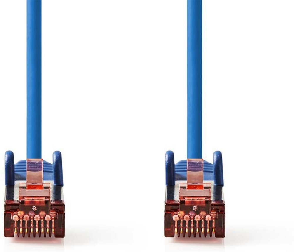 Nedis netwerkkabel | Cat6 | S/FTP (S-STP) | 2 m | Blauw | CCGP85221BU20 - Matmuis - Matmuis