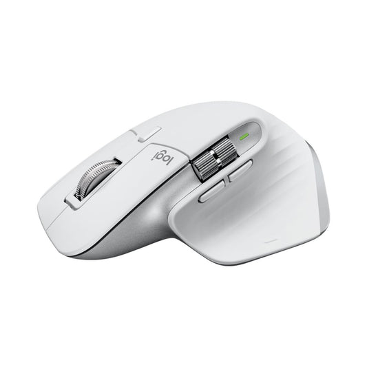 Logitech MX Master 3S | Draadloze Muis | RF-Draadloos + Bluetooth | 8000 DPI | Zilver/Wit - Matmuis - Matmuis