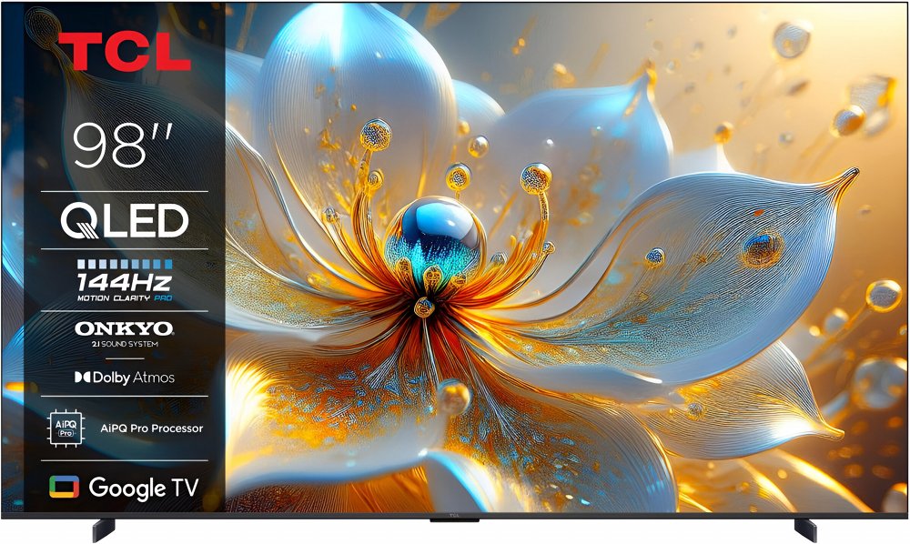 TCL 98T8C | 98 inch 4K QLED | 144Hz Motion | Dolby Vision & Dolby Atmos | Google TV & WiFi (2025) | OPEN BOX - Matmuis