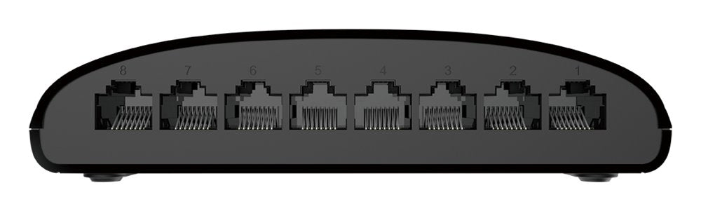 D-Link DGS-1008D/E | Unmanaged L2 Switch | 8 Poorten | Gigabit Ethernet (10/100/1000 Mbps) | Zwart - Matmuis - Matmuis